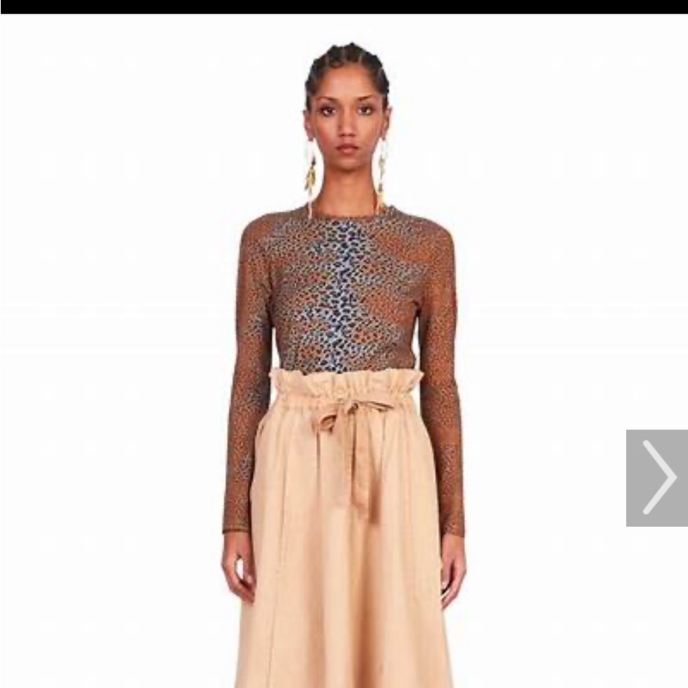 NWT Ulla Johnson Eve Top Ocelot size Small